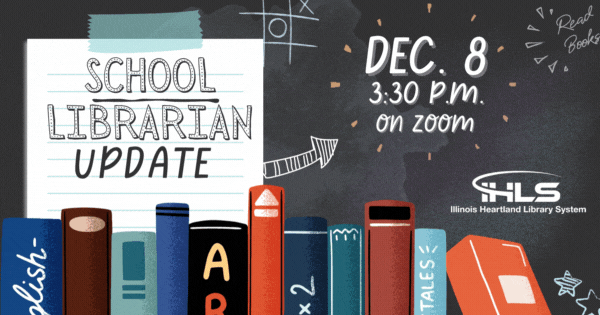 School librarian update. Dec. 8, 3:30 p.m. on Zoom.