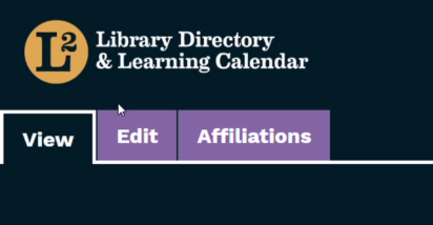 screenshot depicting the purple edit tab