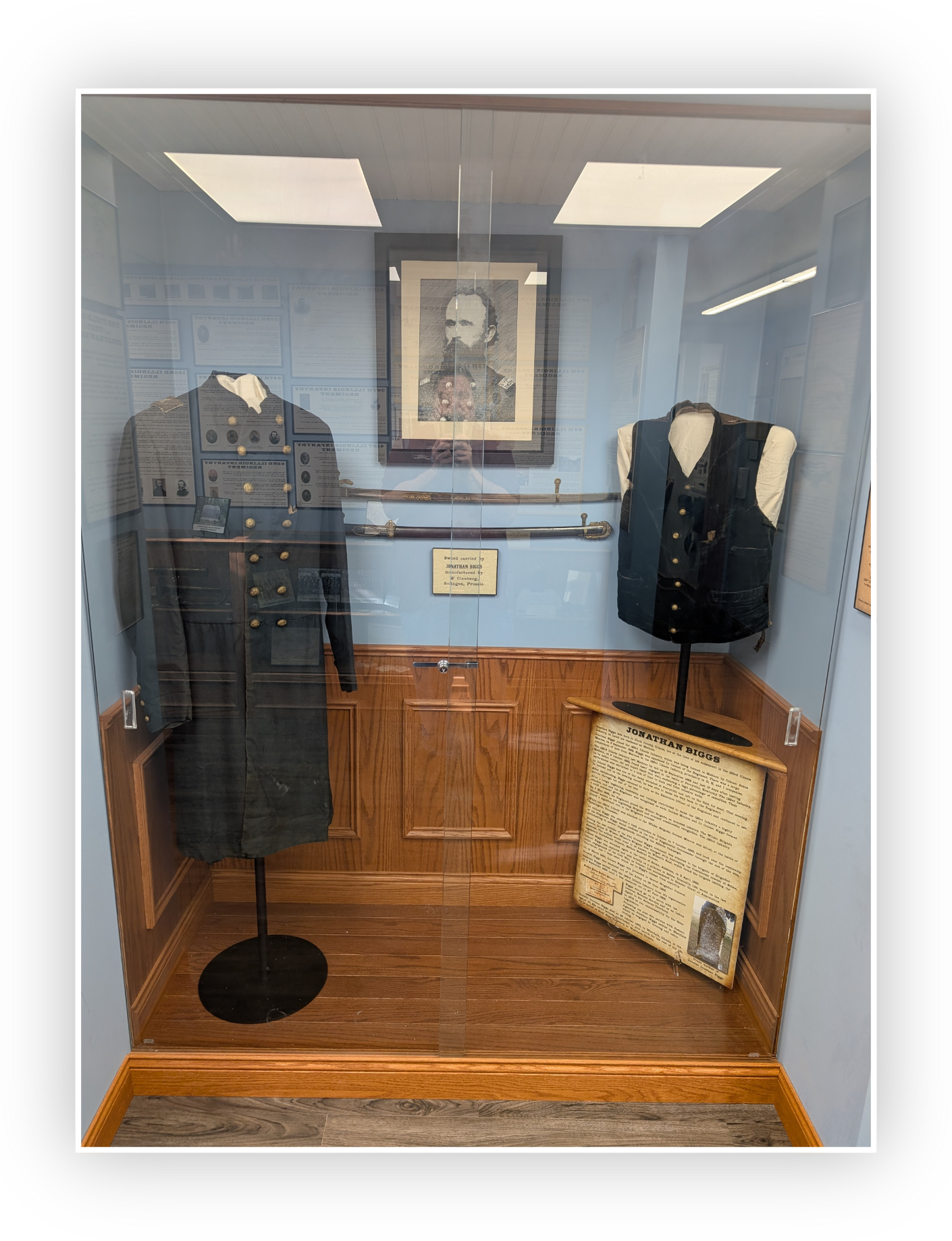 civil war uniform display