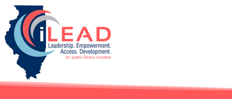 iLEAD logo with abstract wave border