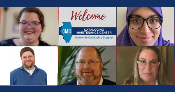 "welcome" collage of new CMC staff headshots
