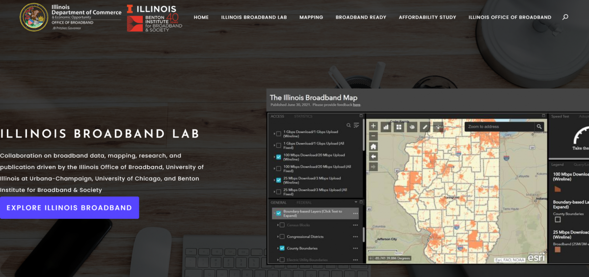 Illinois broadband lab screenshot